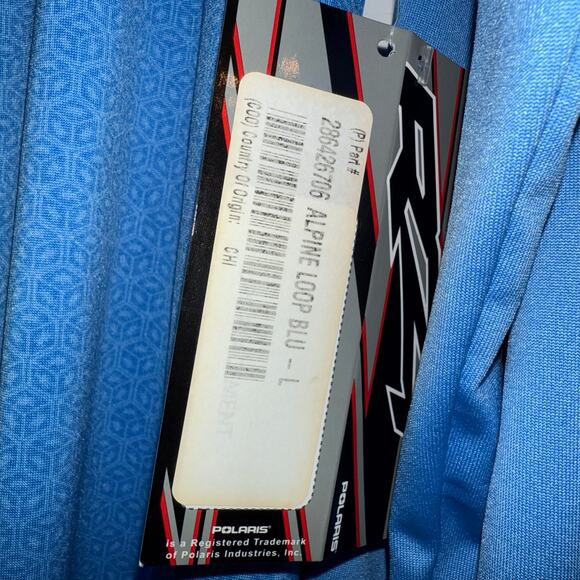 Polaris RZR Women's Alpine Loop Zip-Up Track Jacket Blue - size large - Picture 3 of 4